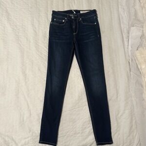 Rag & Bone High rise Ankle skinny Slim Leg‎ Fit Stretch NEW Jeans size 24